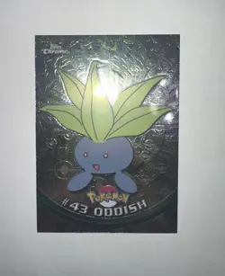 Pokemon 2000 Topps Chrome Oddish + Gloom + Vileplume Evolution Set #43-45 NM - Image 3