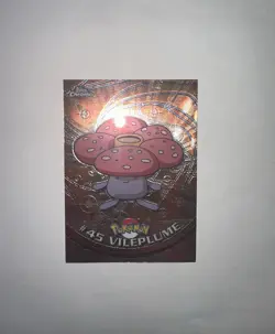 Pokemon 2000 Topps Chrome Oddish + Gloom + Vileplume Evolution Set #43-45 NM - Image 5