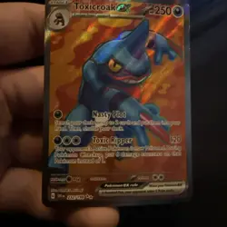 Pokemon TCG Scarlet & Violet Toxicroak EX #232/198 Ultra Rare Full Art NM - Image 1