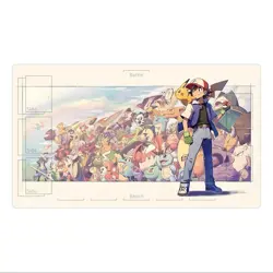 Pokemon Playmat With Zones OPCG TCG Card Game Gengar PlayMat 24x14 in Standard - Image 1