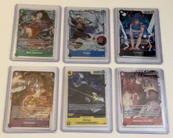 OP16 the time of battle One Piece Lot of 6 SR Foil English Boa Luffy Yamato - Image 1