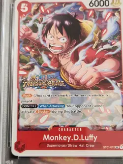 2023 One Piece English Monkey D. Luffy 012 Tournament Pack Vol. 5 PSA 10 - Image 3