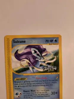 Suicune 53 Black Star Promo Pokemon WOTC Regular Card Pokemon 4Ever Stamp LP - Image 2