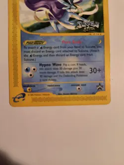 Suicune 53 Black Star Promo Pokemon WOTC Regular Card Pokemon 4Ever Stamp LP - Image 3