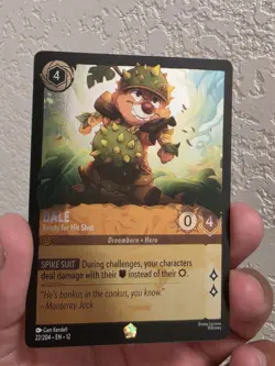 Disney Lorcana Dale - Ready for His Shot 22/204 Wilds Unknown Legendary Foil - Image 4