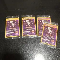SEALED Pokemon First Movie Promo cards Lot of 4: Pikachu, TWO Mewtwo, Dragonite - Image 1