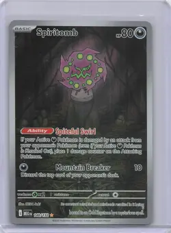 Pokemon TCG Spiritomb 148/132 Mega Evolution Illustration Rare Card NM Condition - Image 1
