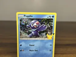 Popplio 23/25 McDonald's 25th Anniversary | Promo Holo Pokemon Card - Image 2