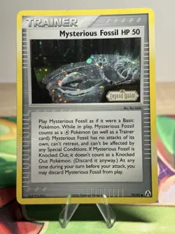 Mysterious Fossil Common Reverse Holo Ex Legend Maker 79/92 Pokemon TCG Card MP - Image 1