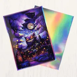 Trading Card Pokemon Gengar CCG Card Sleeves 67X92mm Iridescent Standard Size - Image 1