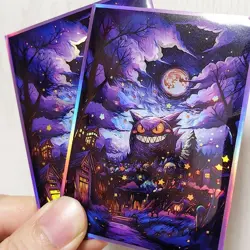 Trading Card Pokemon Gengar CCG Card Sleeves 67X92mm Iridescent Standard Size - Image 4