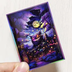 Trading Card Pokemon Gengar CCG Card Sleeves 67X92mm Iridescent Standard Size - Image 5