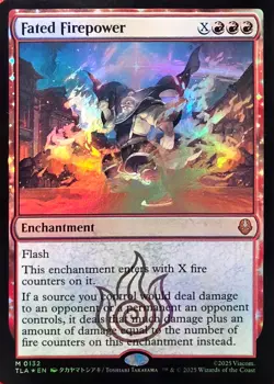 Wizards of the Coast MTG Fated Firepower TLA 0132 Foil Enchantment EN 2025 - Image 1
