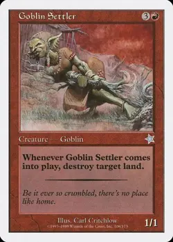 Goblin Settler Starter 1999 LP MTG - Image 1