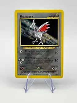 2000 POKEMON TCG Skarmory #13/111 Neo Genesis Holo Rare Card Vintage English LP - Image 1