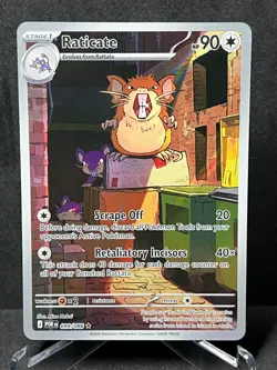 Pokemon Raticate 099/088 Perfect Order Holo Illustration Rare Near Mint - Image 1