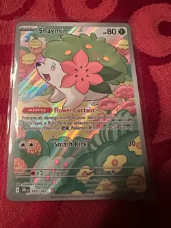 2025 Pokemon TCG Destined Rivals DRI EN Shaymin Illustration Rare IR 185/182 - Image 1