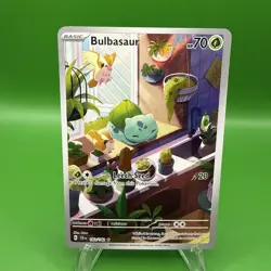 Pokemon TCG Bulbasaur Illustration Rare Full Art Holo 143/142 Sv07 Stellar - Image 1