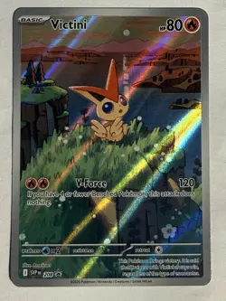 Victini 208 SVP EN Black Star Promo Holo Illustration Rare NM Pokemon TCG - Image 1