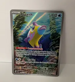 Pokemon TCG Bruxish 200/191 Sv08 Surging Sparks Illustration Rare Holo Full Art - Image 1