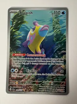 Pokemon TCG Bruxish 200/191 Sv08 Surging Sparks Illustration Rare Holo Full Art - Image 2