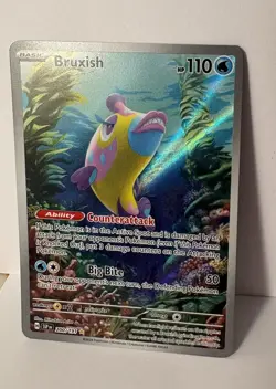 Pokemon TCG Bruxish 200/191 Sv08 Surging Sparks Illustration Rare Holo Full Art - Image 3