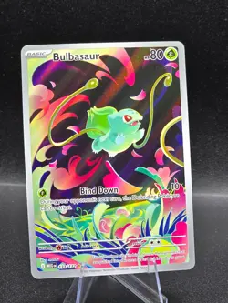 Bulbasaur 133/132 Me01: Mega Evolution Holo Illustration Rare Pokemon TCG - Image 1