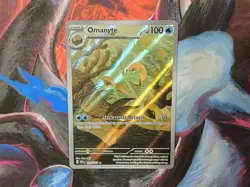 2023 Pokemon Omanyte Illustration Rare Scarlet & Violet 151 180/165 NM - Image 1