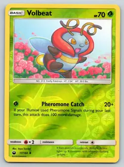 VOLBEAT 17/168 UC CELESTIAL STORM POKEMON REVERSE HOLO MP TSURUTA - Image 1