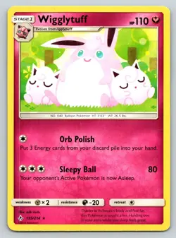 WIGGLYTUFF 135/214 R UNBROKEN BONDS POKEMON MP KUDO - Image 1