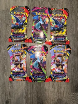 Pokemon Mega Evolution Phantasmal Flames Sleeved Booster Pack 6x BRAND NEW - Image 1