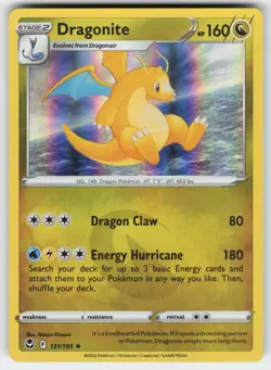 Dragonite 131/195 Holo Rare Silver Tempest Pokemon Near Mint - Image 1