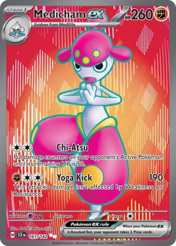 Medicham ex 161/142 Ultra Rare Stellar Crown Pokemon NM/M - Image 4