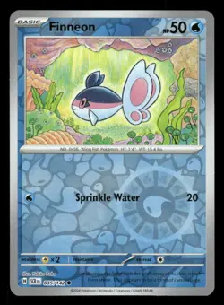 Finneon 35/142 C Stellar Crown Reverse Holo NM/M Pokemon - Image 1