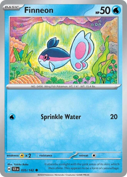 Finneon 35/142 C Stellar Crown Reverse Holo NM/M Pokemon - Image 4