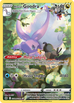 Hisuian Goodra GG21/GG70 Holo Crown Zenith Galarian Gallery Pokemon NM/M - Image 4