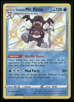 Galarian Mr. Rime SV021/SV122 Shiny Rare Shining Fates Shiny Vault Pokemon NM/M - Image 1