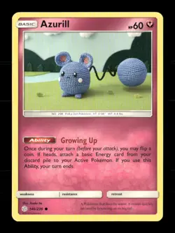 Azurill 146/236 Cosmic Eclipse NM/M Pokemon - Image 1
