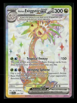 Alolan Exeggutor ex 225/191 Surging Sparks NM/M Pokemon - Image 1