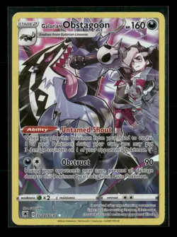 Galarian Obstagoon TG10/TG30 Holo Astral Radiance Trainer Gallery NM/M Pokemon - Image 1