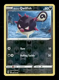 Hisuian Qwilfish 088/189 Astral Radiance Reverse Holo NM/M Pokemon - Image 1