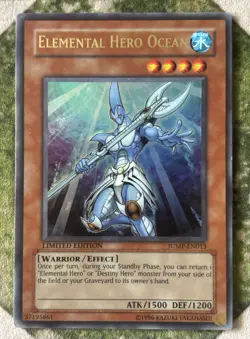 YuGiOh ELEMENTAL HERO OCEAN Ultra Rare JUMP-EN013 - Image 2