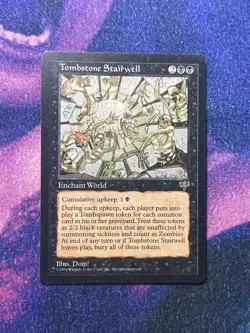 Mtg Tombstone Stairwell LP Mirage Reserved List Rare Black Magic Card - Image 1