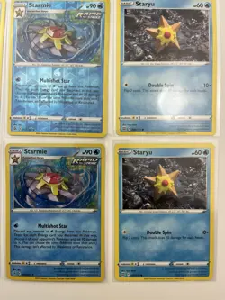 Staryu & Starmie 9 Card Lot Pokemon TCG Reverse Holo Common - Image 4