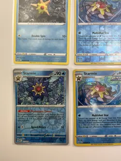 Staryu & Starmie 9 Card Lot Pokemon TCG Reverse Holo Common - Image 5