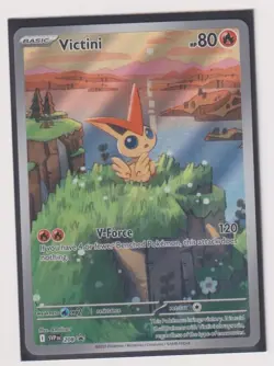 VICTINI POKEMON CARD SCARLET VIOLET208 HOLO RARE PROMO NM - Image 1