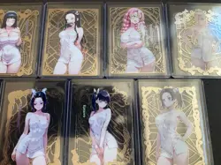 Goddess Story Gold METAL Card Set - 7x Cards! - Serial Number #/100! Demon Slay - Image 1