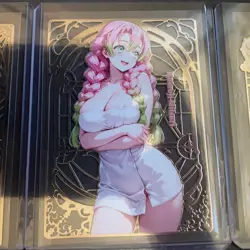 Goddess Story Gold METAL Card Set - 7x Cards! - Serial Number #/100! Demon Slay - Image 4