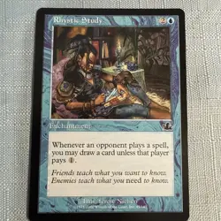 Rhystic Study Common Prophecy Magic: The Gathering Cards LP+ - Image 1