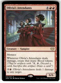 Olivia's Attendants 172 Rare Innistrad: Crimson Vow Magic: The Gathering NM - Image 1